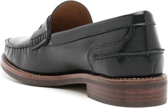 Sarah Chofakian Rive Gauche leather loafers Black