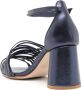 Sarah Chofakian Thiomphe metallic leather sandals Blue - Thumbnail 2