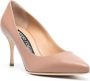 Sergio Rossi Godiva 75mm pointed toe pumps Neutrals - Thumbnail 2