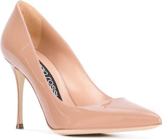 Sergio Rossi 100mm Godiva pumps Neutrals - Picture 1