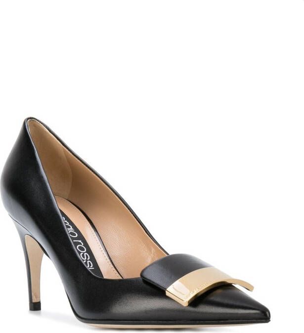 Sergio Rossi 75mm SR1 pointed-toe pumps Black - Picture 1