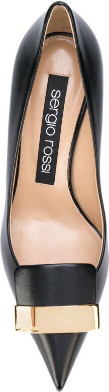 Sergio Rossi 75mm SR1 pointed-toe pumps Black - Picture 3
