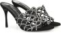 Sergio Rossi 90mm SR Mermaid leather sandals Black - Thumbnail 2