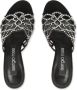 Sergio Rossi 90mm SR Mermaid leather sandals Black - Thumbnail 4