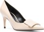 Sergio Rossi SR1 85mm leather pumps Neutrals - Thumbnail 2
