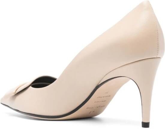 Sergio Rossi SR1 85mm leather pumps Neutrals