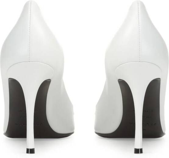 Sergio Rossi 75mm Sr1 Cindy leather pumps White