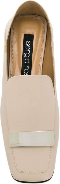 Sergio Rossi SR1 leather loafers Neutrals - Picture 3