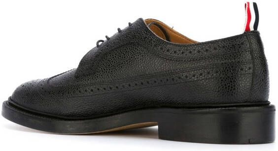 Thom Browne pebbled leather longwing brogues Black - Picture 2