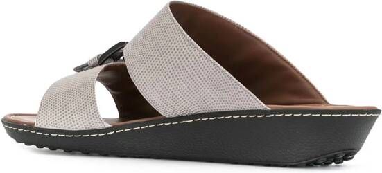 Tod's buckled cut-out sandals Grey