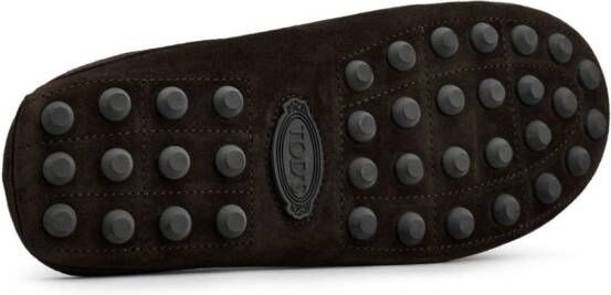 Tod's Gommino suede slippers Brown