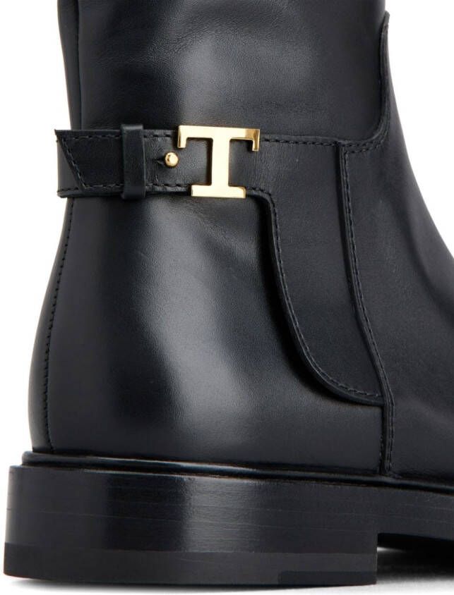 Tod's T Timeless leather ankle boots Black