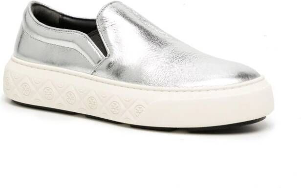 Tory Burch Ladybug metallic-finish sneakers