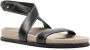 TOTEME The Chunky leather sandals Black - Thumbnail 2