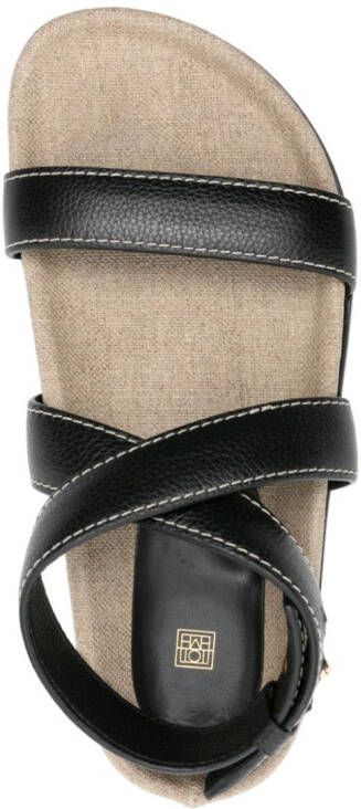 TOTEME The Chunky leather sandals Black