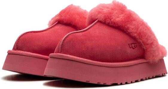 UGG Disquette shearling platform slippers Pink