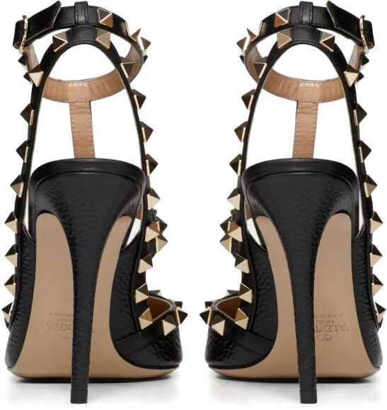 Valentino Garavani 100mm Rockstud caged pumps Black - Picture 3