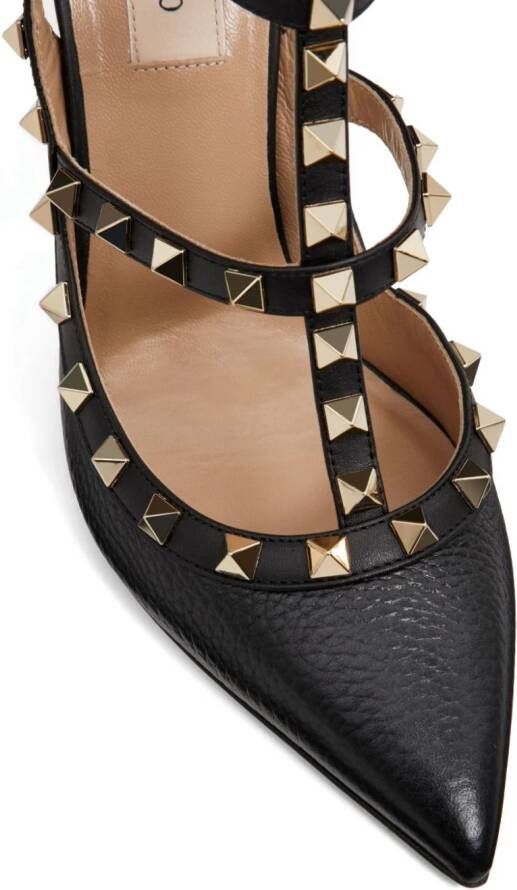 Valentino Garavani 100mm Rockstud caged pumps Black - Picture 5