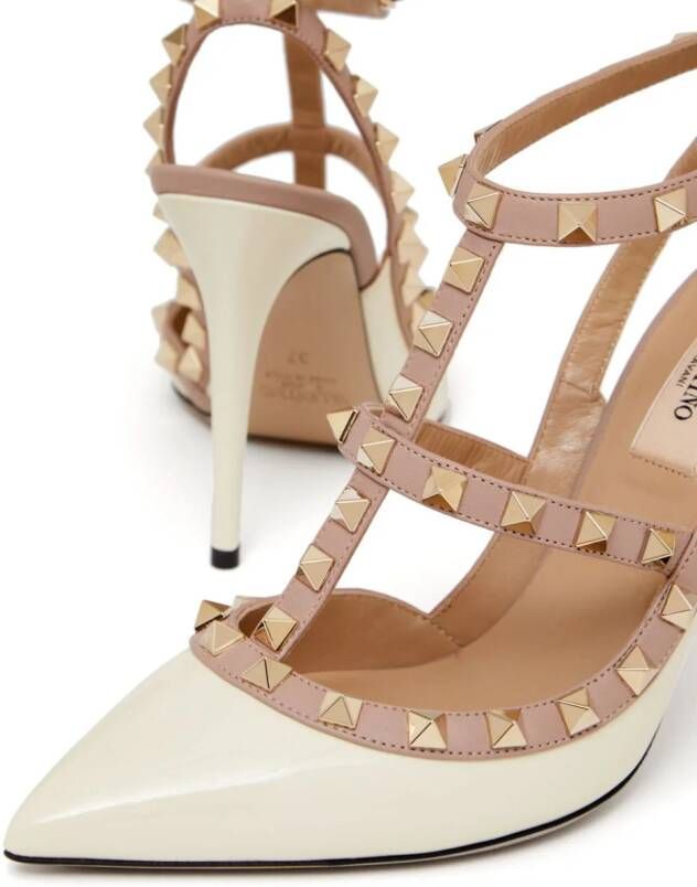 Valentino Garavani 100mm Rockstud caged pumps White - Picture 4