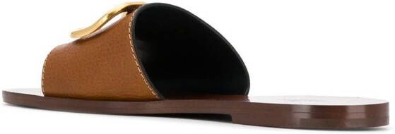 Valentino Garavani VLogo Signature sandals Brown - Picture 2