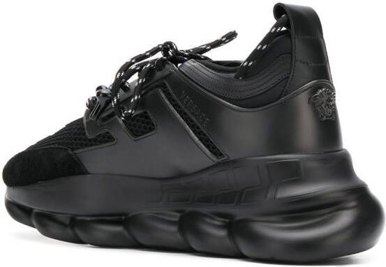 Versace Black Chain Reaction Sneakers - Picture 7