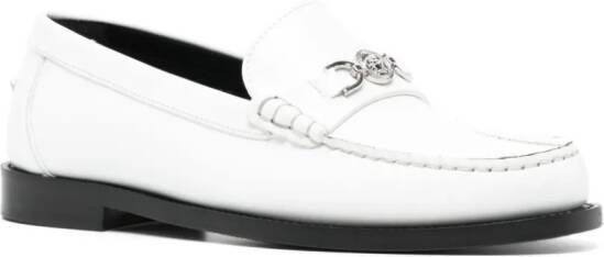Versace Medusa '95 leather loafers White
