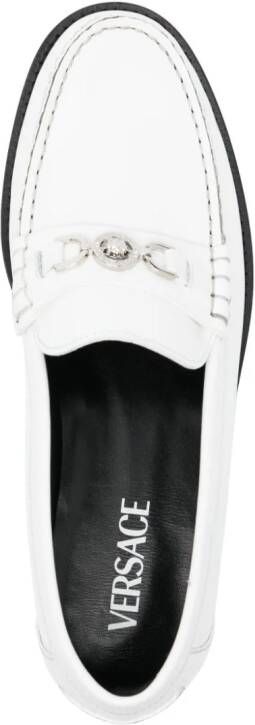 Versace Medusa '95 leather loafers White