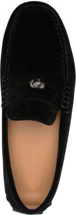 Versace Medusa Head suede loafers Black