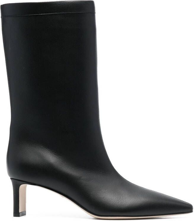 Fabiana Filippi 55mm pointed-toe leather boots Black