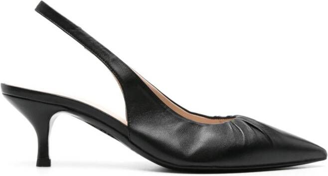 Fabiana Filippi 55mm ruched-detailed pumps Black