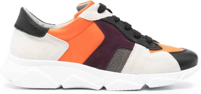 Fabiana Filippi colour-block panelled leather sneakers Purple