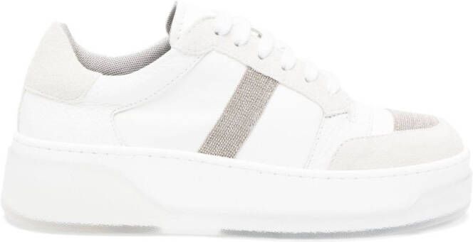 Fabiana Filippi glitter-detail low-top sneakers White