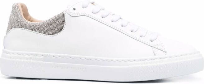 Fabiana Filippi low-top leather sneakers White