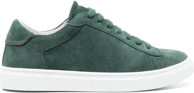 Fabiana Filippi low-top suede sneakers Green
