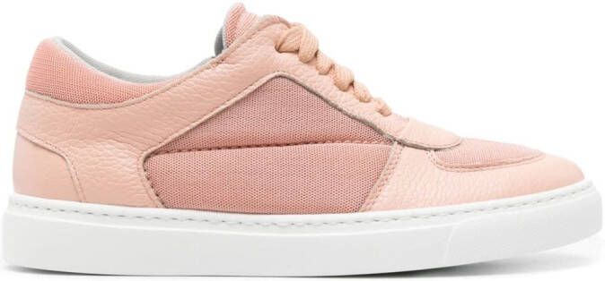 Fabiana Filippi mesh-panels leather sneakers Pink