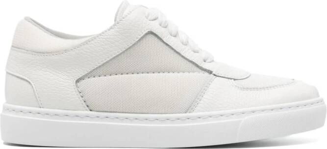 Fabiana Filippi mesh-panels tonal leather sneakers White