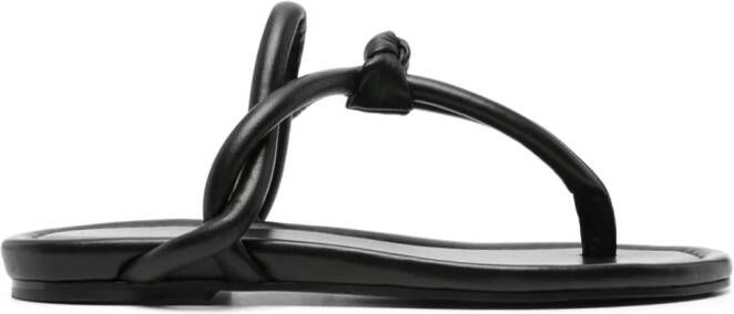 Fabiana Filippi padded thong-strap sandals Black