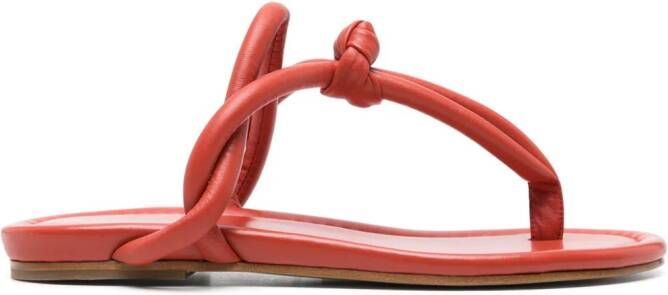 Fabiana Filippi padded thong-strap sandals Red