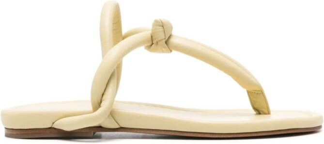 Fabiana Filippi padded thong-strap sandals Yellow