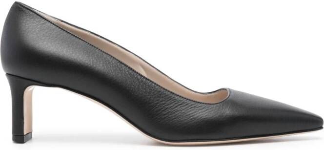 Fabiana Filippi pebbled-texture leather pumps Black