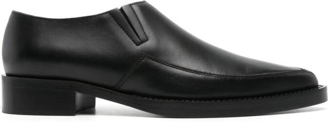 Fabiana Filippi pointed-toe leather loafers Black