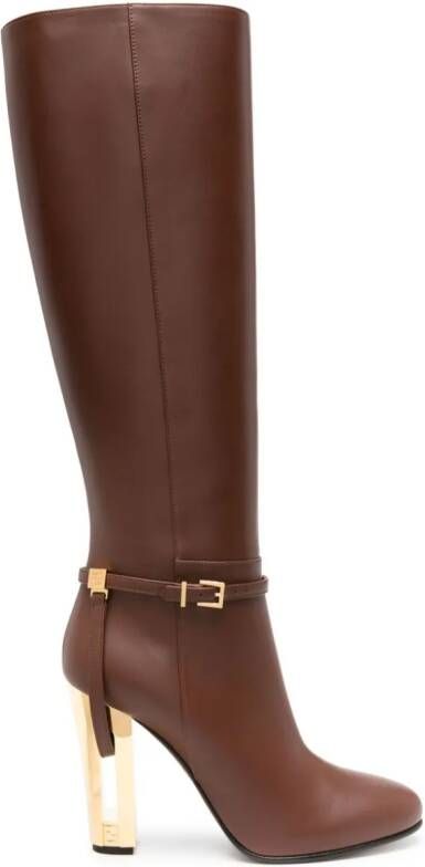 FENDI 105mm Delfina boots Brown