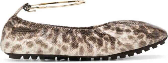 FENDI Filo ballerina shoes Neutrals