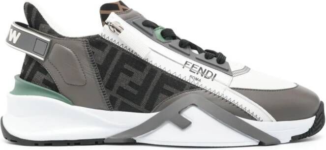 FENDI Flow FF-jacquard sneakers White