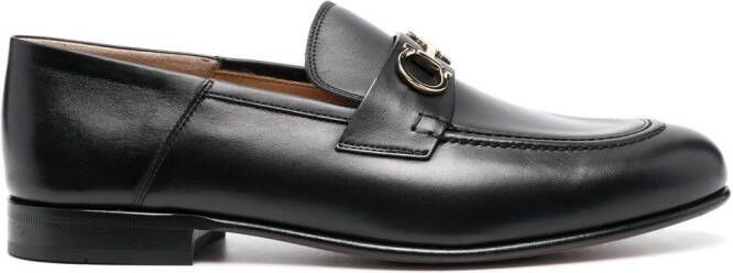 Ferragamo 20mm Ottone Gancini-buckle loafers Black