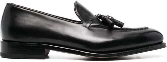 Ferragamo almond-toe tassel loafers Black