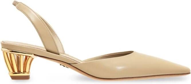 Ferragamo Alyssa cage-heel slingback pumps Neutrals