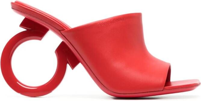 Ferragamo 105mm Astro sandals Red