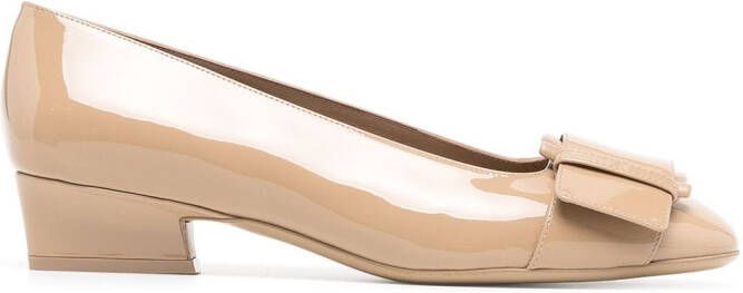 Ferragamo 30mm Bessie pumps Brown