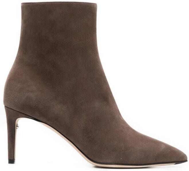 Ferragamo Bootie suede ankle boots Brown